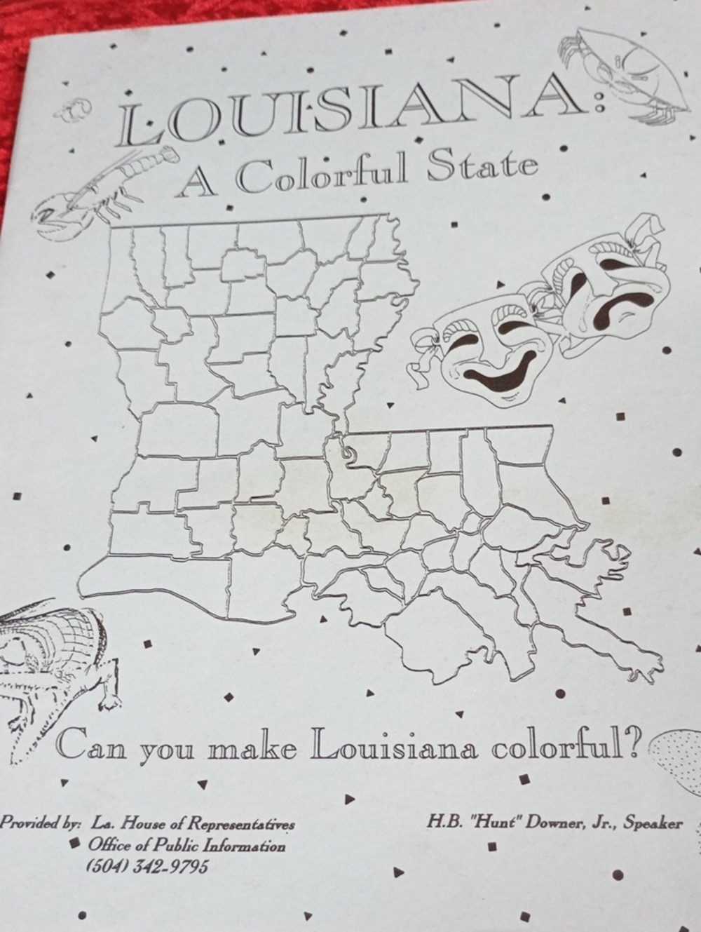 Louisiana: A Colorful State Coloring Book